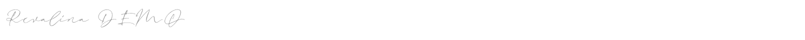 Revalina font preview